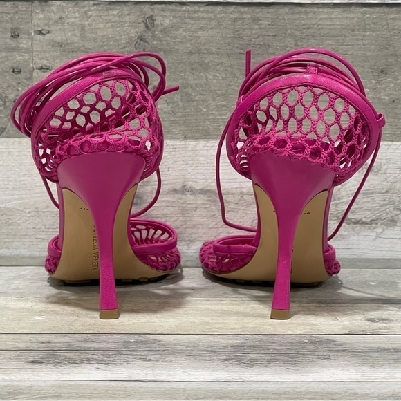 BOTTEGA VENETA Stretch Ankle Strap Sandals - Hollyhock pink - Sz - 11 US / 41 EU - Picture 8 of 15